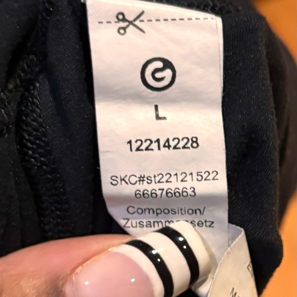 Black Garment with Tag